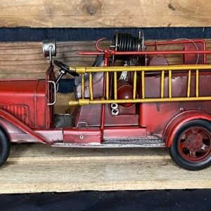 Camion pompier ancien déco métal