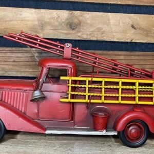 Camion pompier vintage US ancien déco métal