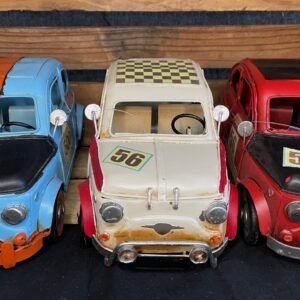 Fiat 500 racing déco métal