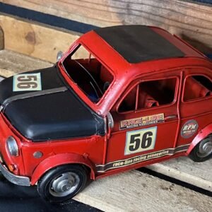 Fiat 500 racing déco métal