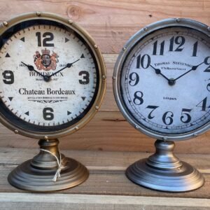 Horloge à poser ronde métal