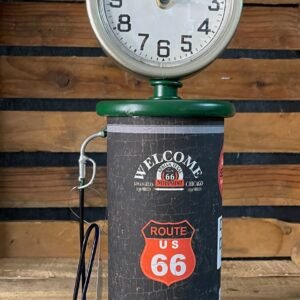 Horloge à poser pompe à essence route 66 vintage