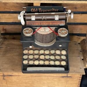 Machine à écrire rétro déco métal