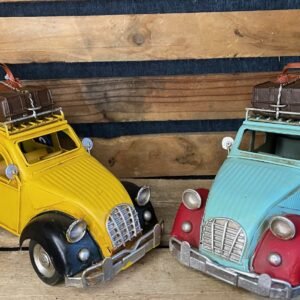 2cv bi colore galerie bagages déco métal vintage