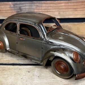 Coccinelle vintage tout acier déco métal