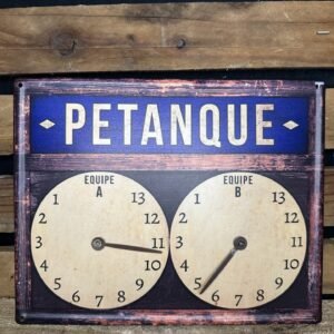 Plaque pétanque score aiguille