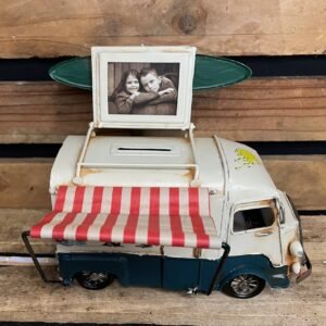 Camion citroën HY tirelire déco métal