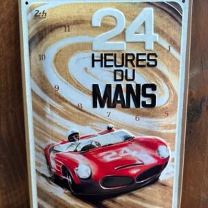 Plaque métal déco bombée relief 24 heures du mans