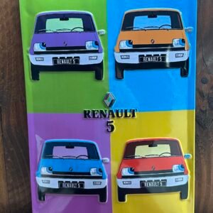 Plaque métal déco bombée relief R5 Warhol