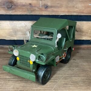 Jeep willys bâche PM métal déco vintage