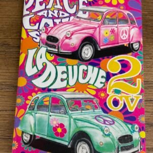 Magnet Citroën 2cv Peace and Love déco automobile vintage
