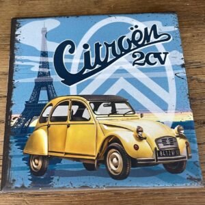Magnet Citroën 2cv Paris déco automobile vintage