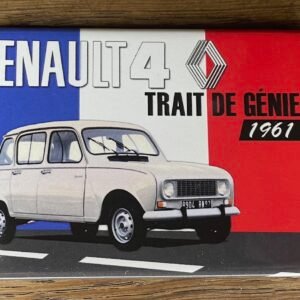 Magnet Renault 4L trait de génie déco automobile vintage