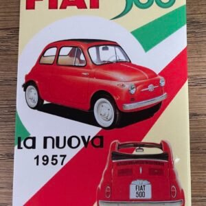 Magnet Fiat 500 déco automobile vintage