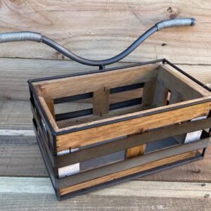 Guidon vélo vintage avec caisse fixation murale