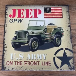Magnet Jeep GPW US Army déco automobile vintage