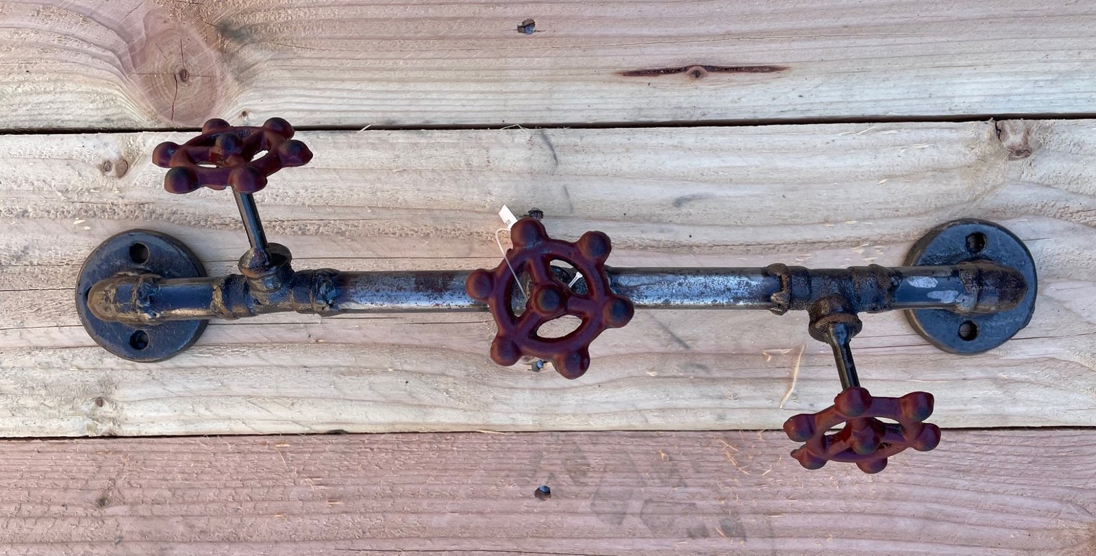 Patère industrielle 3 vannes métal