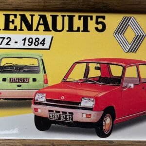 Magnet Renault 5 déco automobile vintage