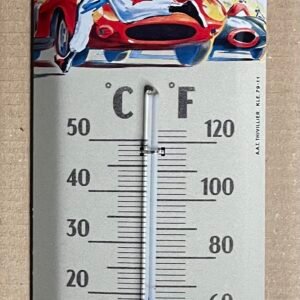 Thermomètre 24 Heures du Mans métal déco vintage
