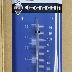 Thermomètre R8 Gordini métal déco vintage