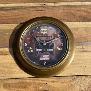 Horloge métal hublot pvc D-day jeep