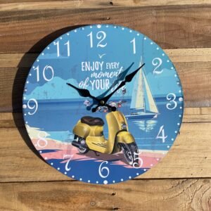 Horloge Vespa mer déco vintage