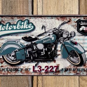Plaque déco relief métal US Motorbike Kentucky