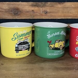 Mug Vintage céramique Plage