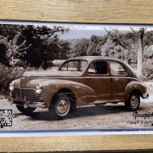 Plaque métal déco bombée PM Peugeot 203