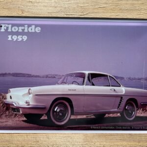 Plaque métal déco bombée PM Renault Floride