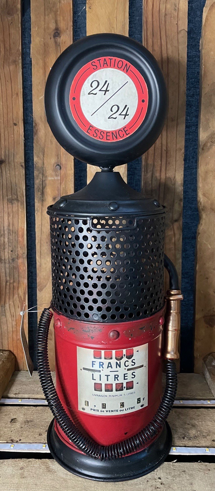 Tirelire pompe a essence vintage