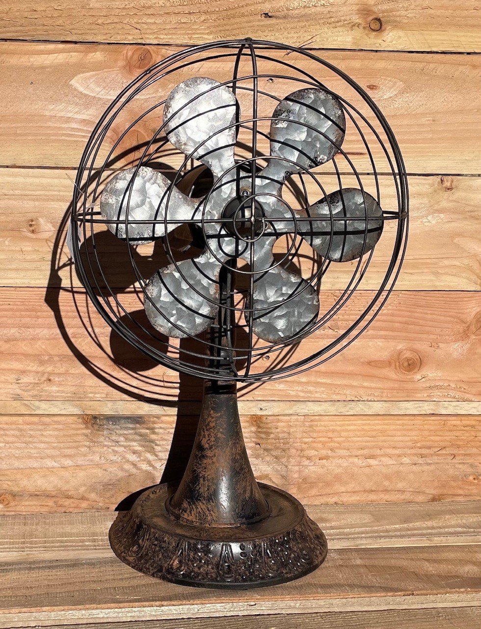 Ventilateur métal décoratif