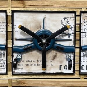Tableau triptyque avion Corsair
